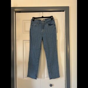 Levi’s 724 high rise straight pinstripe  jeans